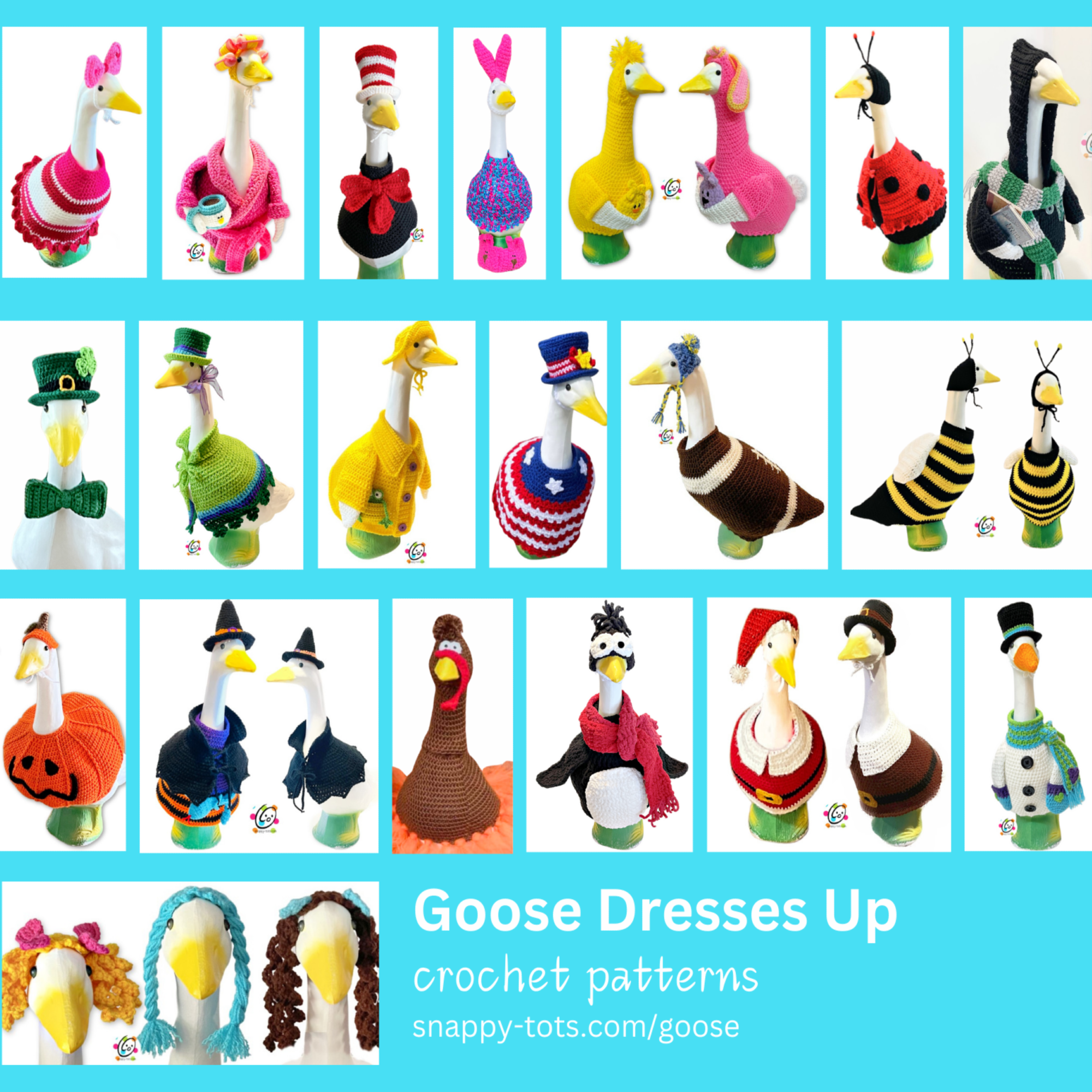 goose dresses up - snappy tots